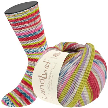 LandLust the sock yarn 4-ply 311 - Stripes/Jacquard on sale